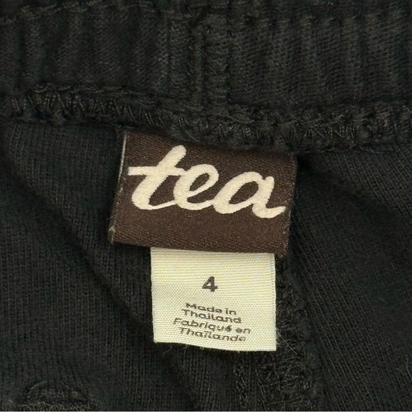 Tea Collection Toddler Boys Playwear Shorts 4 Faded Black Cotton French Terry - Picture 6 of 9